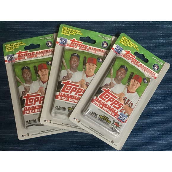 x3 2019 Topps Series 2 Baseball Meijer Purple Blister Pack Tatis Guerrero 30U